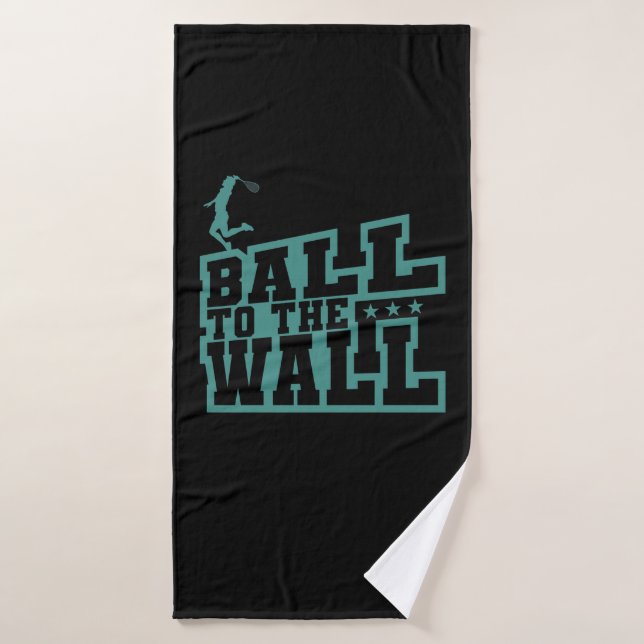 Balle de squash au mur (Serviette de bain)