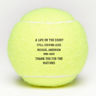 Balle de tennis personnalisée – Une vie sur le cou