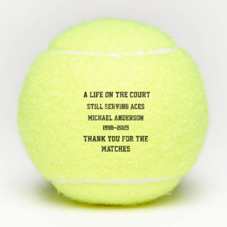 Balle de tennis personnalisée – Une vie sur le cou