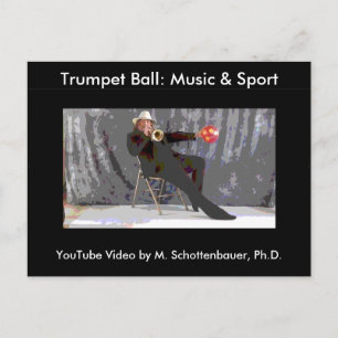 Balle de trompette : Carte postale Musique et Spor