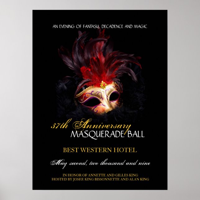 Balle Masquerade - Poster (Devant)