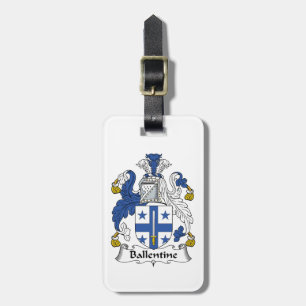 Ballentine Family Crest Luggage Tag