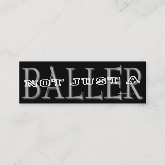 Baller - carte personnelle de médias sociaux (Devant)