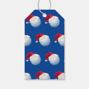 Baller Christmas Golf Santa Sports Gift Tags
