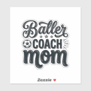 Baller Coach Mom Vintage Soccer Shirt Design_1