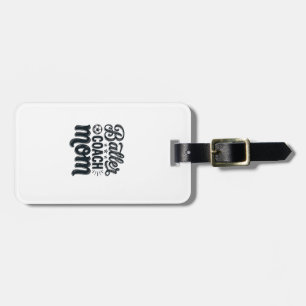 Baller Coach Mom Vintage Soccer Shirt Design_1 Luggage Tag