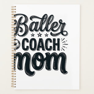 Baller Coach Mom Vintage Soccer Shirt Design_1 Planner