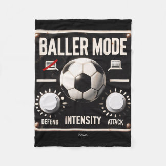 Baller Mode - Black Sign Attack And Defend The Goa Fleece Blanket
