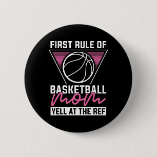 Baller Mother Hooping Bball - Hoops Player Basketb 2 Inch Round Button