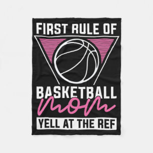 Baller Mother Hooping Bball - Hoops Player Basketb Fleece Blanket