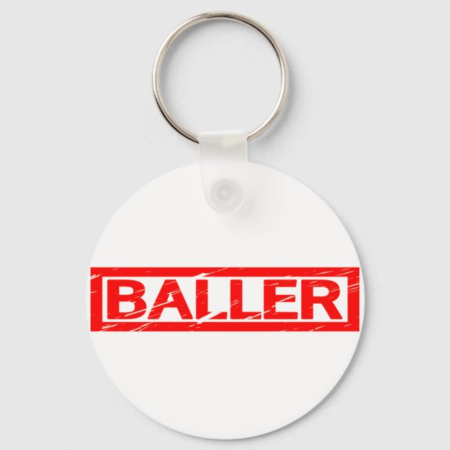 Baller Stamp Keychain (Front)