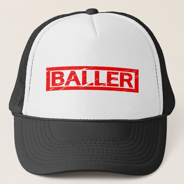Baller Stamp Trucker Hat (Front)