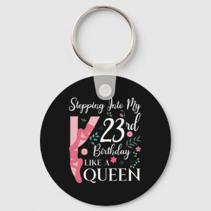 Ballerina 23rd Birthday Queen Ballet Dancing Celeb Keychain