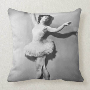 Ballerina 2 throw pillow