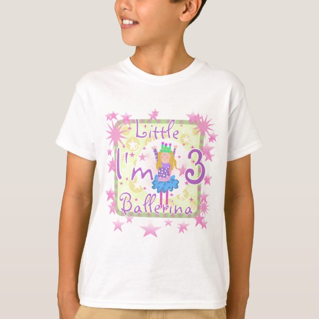 Ballerina 3rd Birthday Tshirts and Gifts (Front)
