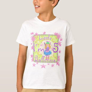 Ballerina 5th Birthday tshirts and Gifts