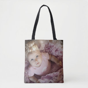 Ballerina Baby Canvas Tote Bag