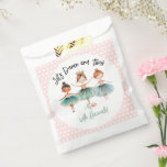 Ballerina Ballet Birthday Girl Favour Bag<br><div class="desc">Cute watercolor Ballet Ballerina Birthday watercolor artwork.  Children's ballerina birthday theme. Easy to personalize.</div>