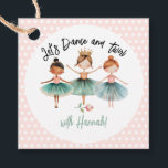 Ballerina Ballet Birthday Girl Favour Tags<br><div class="desc">Cute watercolor Ballet Ballerina Birthday watercolor artwork.  Children's ballerina birthday theme. Easy to personalize.</div>