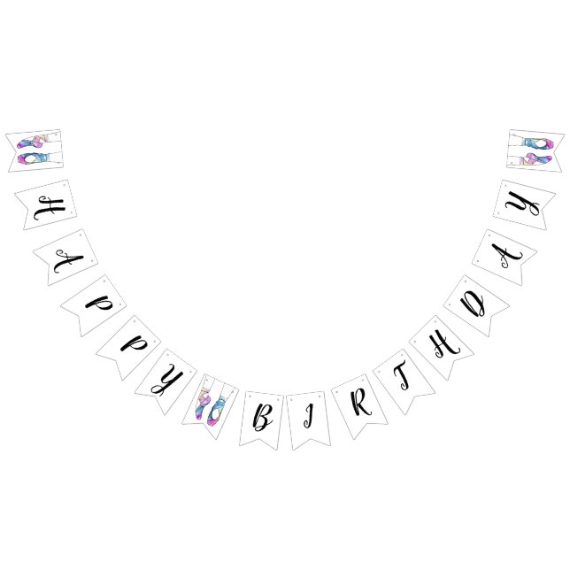 Ballerina Ballet Birthday Party Bunting Flags (All)
