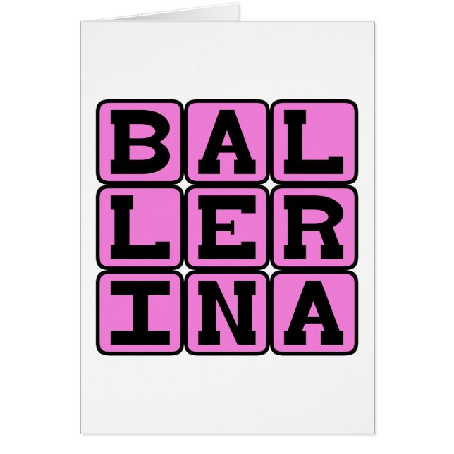 Ballerina, Ballet Dancer (Front)