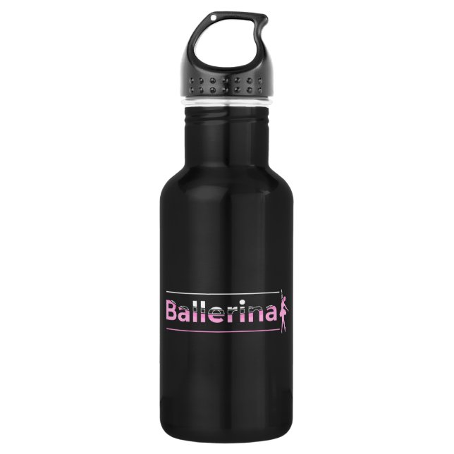 Ballerina - Ballet Dancer Arch Minimalist Art 532 Ml Water Bottle (Front)