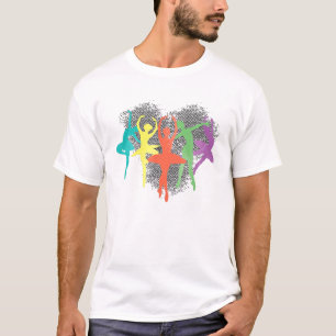 Ballerina Ballet Dancer Ballet Dancing Colourful B T-Shirt