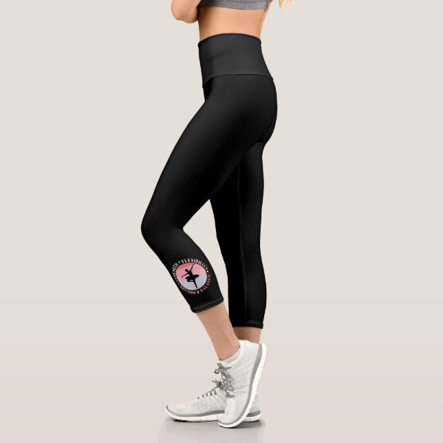 Ballerina Ballet Dancer - Mindset Values Capri Leggings (Left)