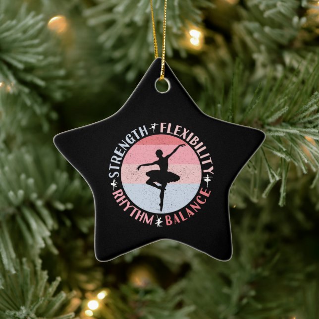 Ballerina Ballet Dancer - Mindset Values Ceramic Ornament (Tree)