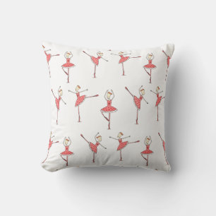 Ballerina Ballet Dancer Throw Pillow
