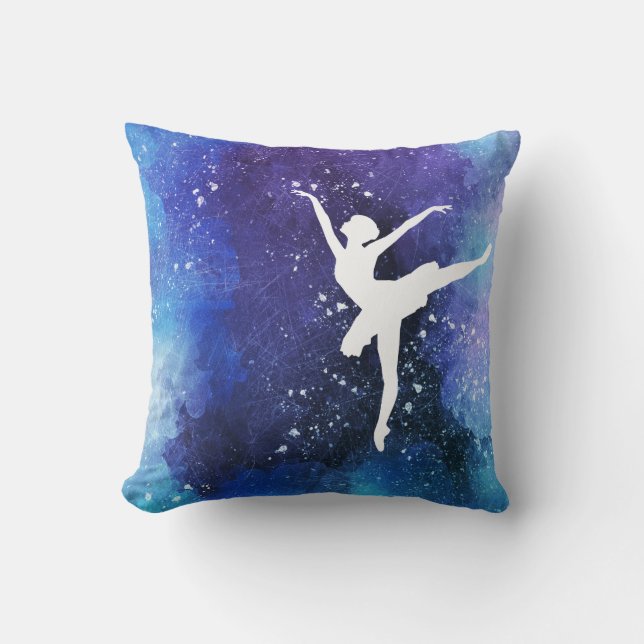 Ballerina/ballet dancer throw pillow (Front)