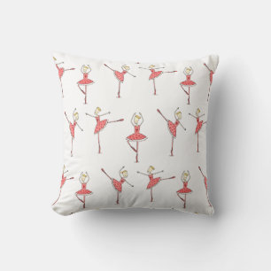 Ballerina Ballet Dancer Throw Pillow