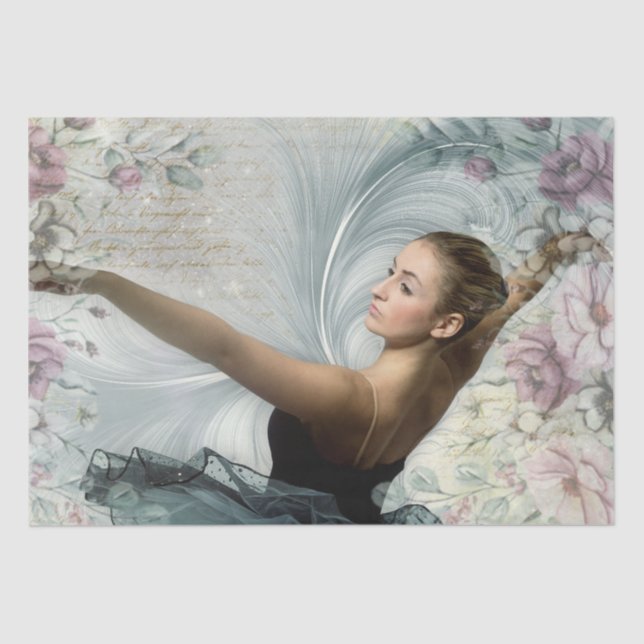 Ballerina Ballet Dancer Tissue Paper (Front)