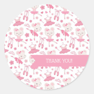 Ballerina Ballet Danse Sticker rose