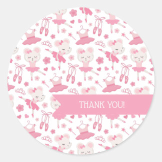 Ballerina Ballet Danse Sticker rose
