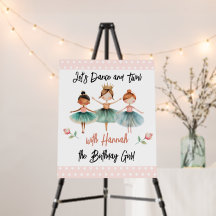 Ballerina Ballet fille d'anniversaire