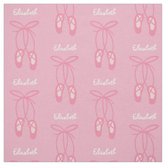 Ballerina Ballet Slippers Pink Custom Fabric