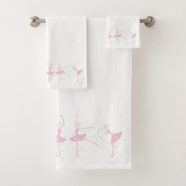 Ballerina Bath Towel Set (Insitu)
