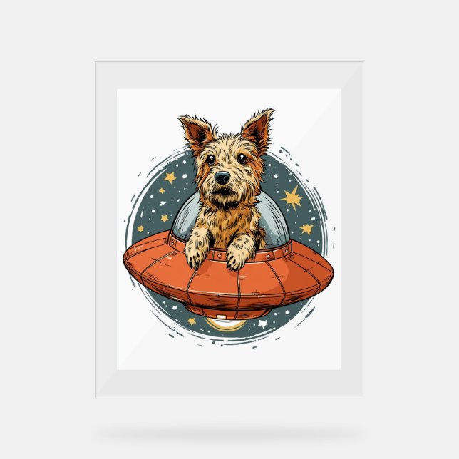 Ballerina Beagle – Funny Dog Dance Acrylic Sign (Front)