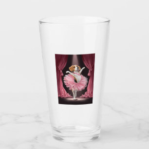 Ballerina Beagle � Funny Dog Dance Glass
