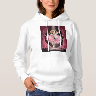 Ballerina Beagle � Funny Dog Dance Hoodie