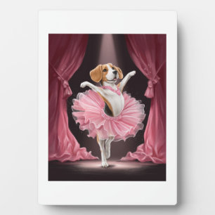 Ballerina Beagle � Funny Dog Dance Plaque