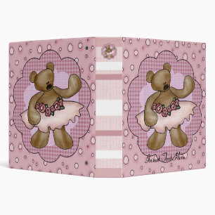 Ballerina Bear Avery Binder