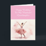 Ballerina Birthday card for a Granddaughter<br><div class="desc">Pretty Ballerina Grandaughter Birthday card with a sweet greeting</div>