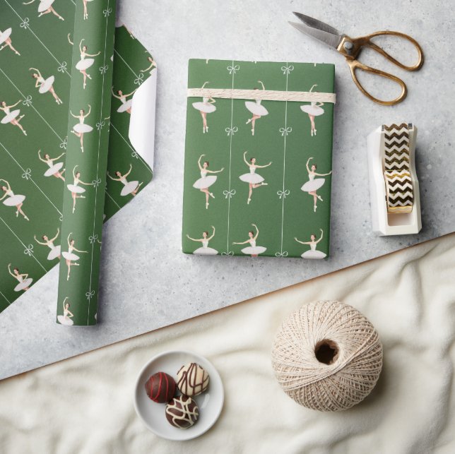 Ballerina Birthday Chrismas Wrapping Paper (Crafts)