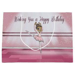 Ballerina Birthday Gift Bag - Large, Glossy