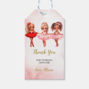 Ballerina Birthday Gift Tag