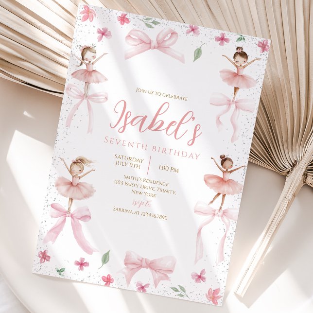 Ballerina Birthday Invitation (Creator Uploaded)