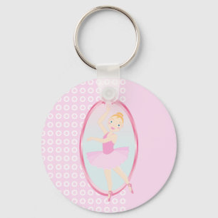 Ballerina birthday party keychain