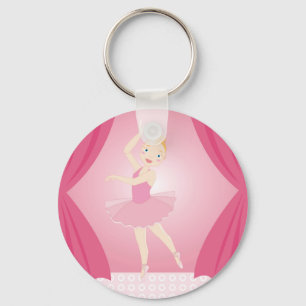 Ballerina birthday party keychain